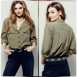 NWT Free People Carolina button down